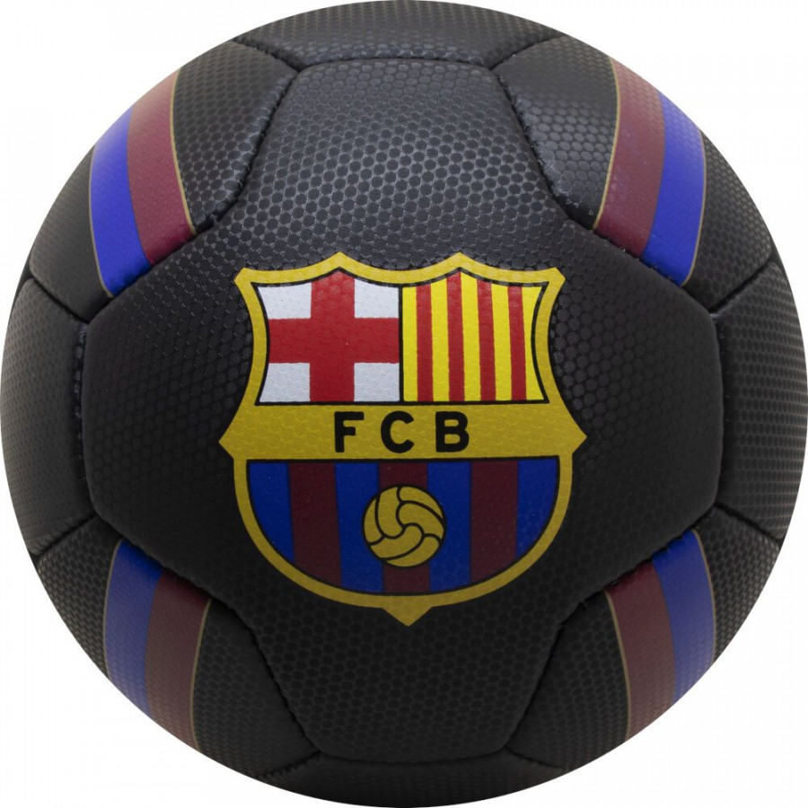 Minge de fotbal FC Barcelona Logo BLACK marimea 5 0