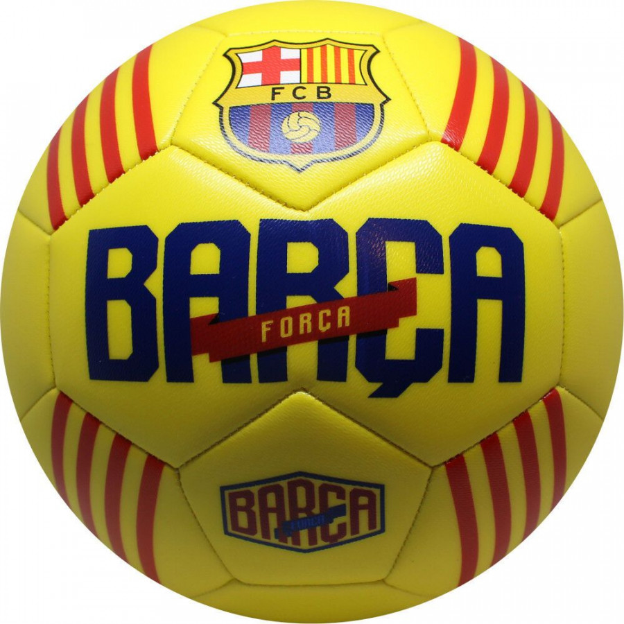 Minge de fotbal FC Barcelona CATALUNYA Yellow marimea 5 0